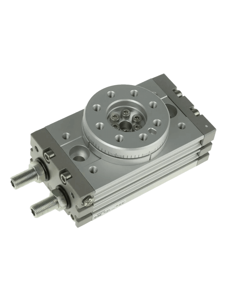 MSQXB, Langsamlauf-Schwenktisch, Ausführung mit Zahnstange | Pneumatik | Linearantriebe/Zylinder