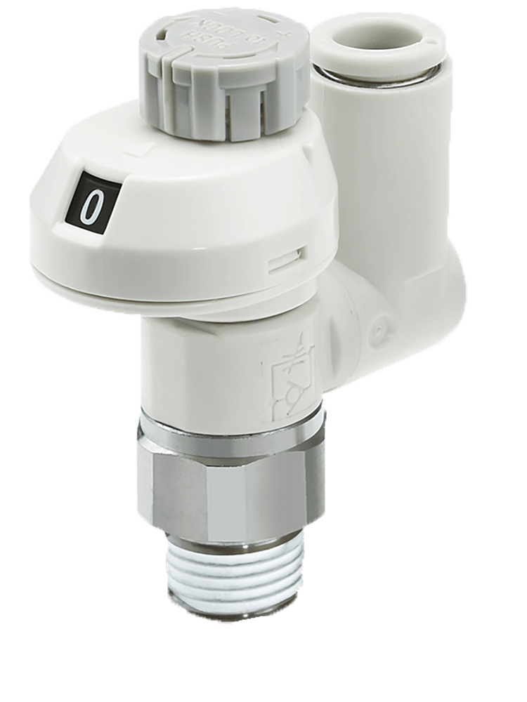 AS*FSG-A – Drosselrückschlagventil mit kompakter Anzeige